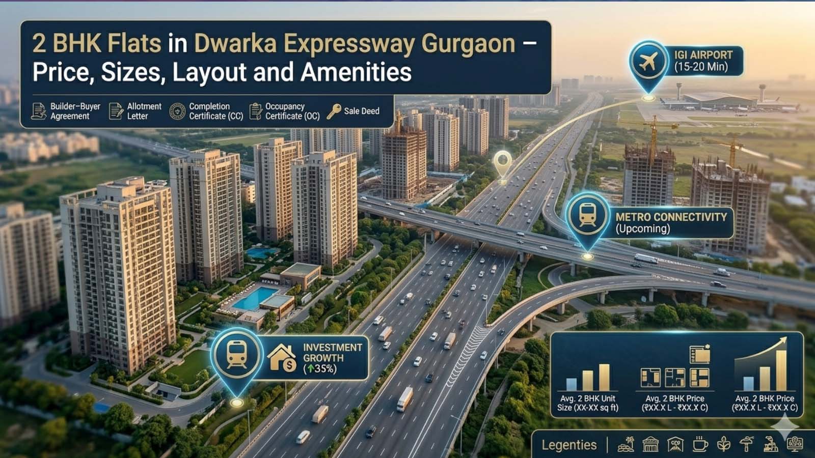 2 BHK Flats in Dwarka Expressway Gurgaon – Price, Sizes, Layout and Amenities
