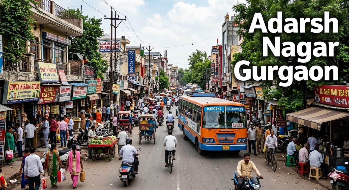 Adarsh Nagar Gurgaon Connects Local Markets