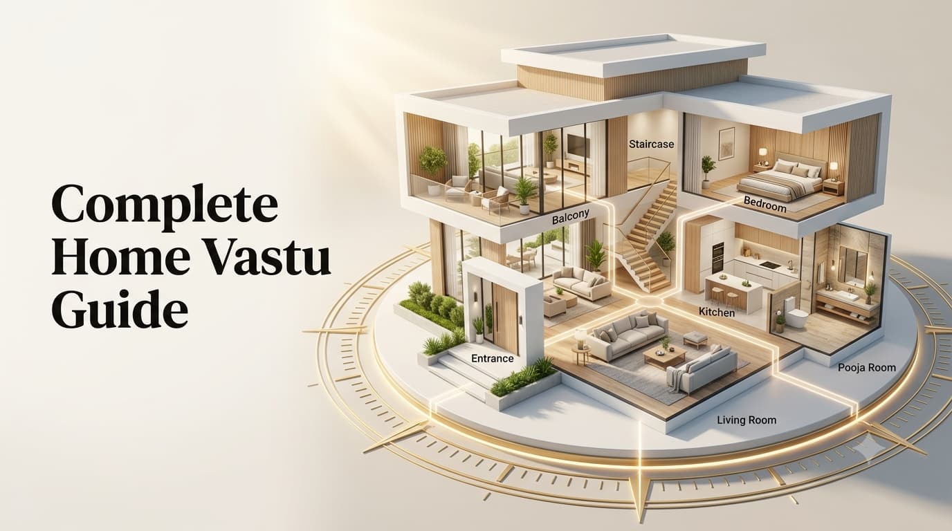 Complete Home Vastu Guide: Directions, Room Planning & Tips