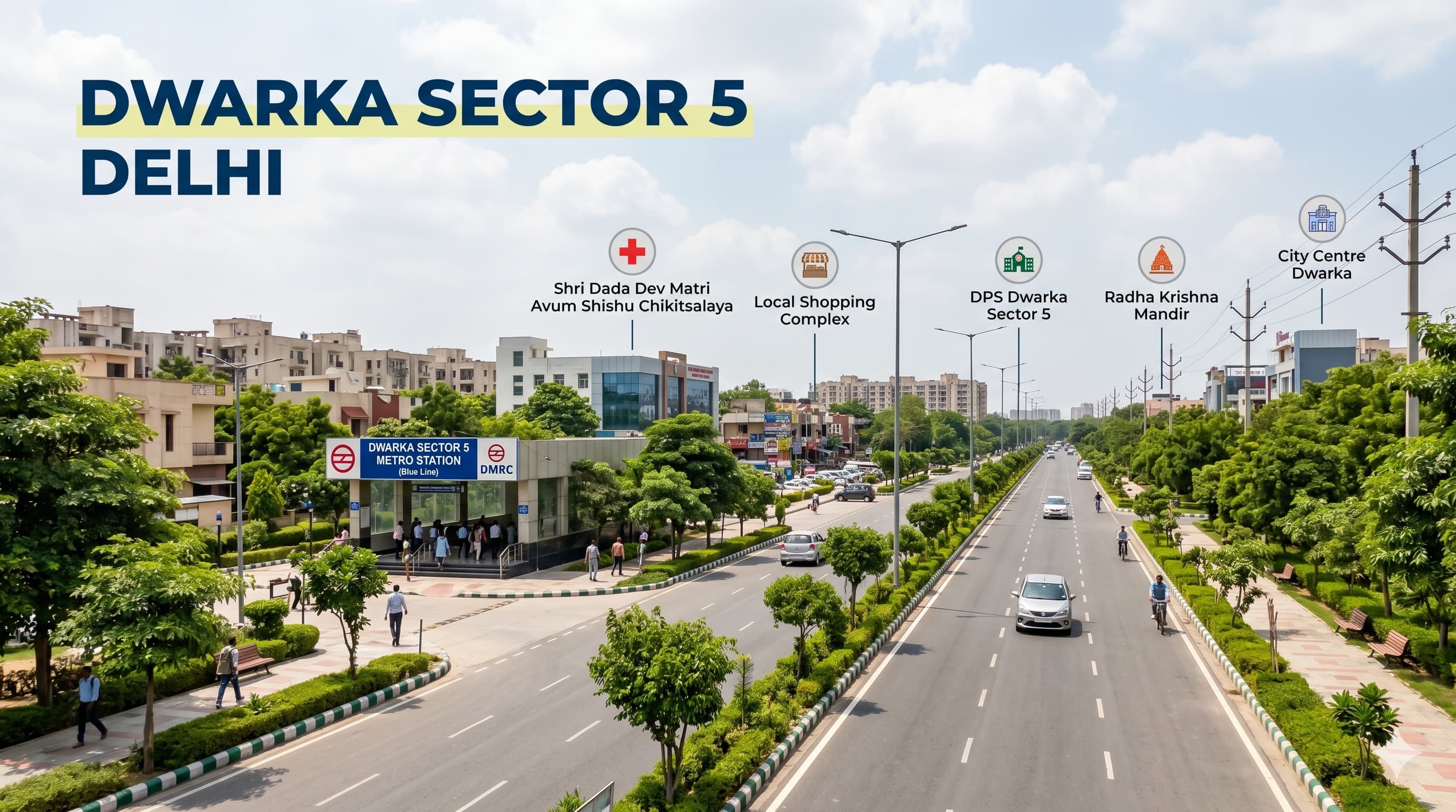 Dwarka Sector 5 Delhi Guide for Routes and Nearby Places