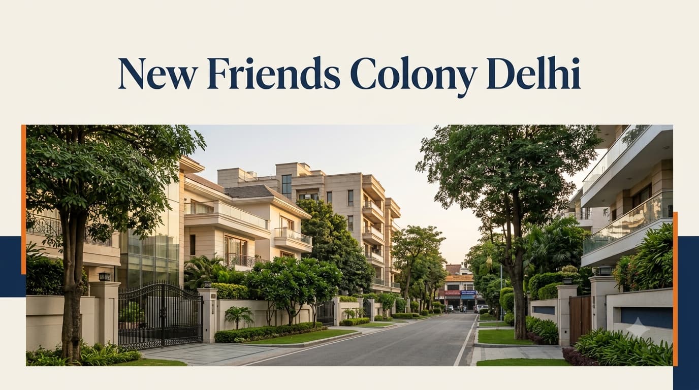 New Friends Colony Delhi | Residential Character & Urban Setting