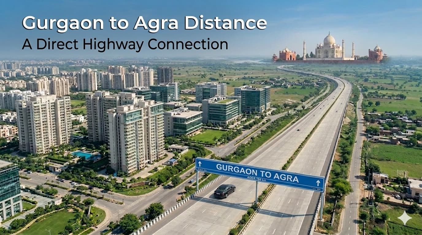 Gurgaon to Agra Distance Route Guide