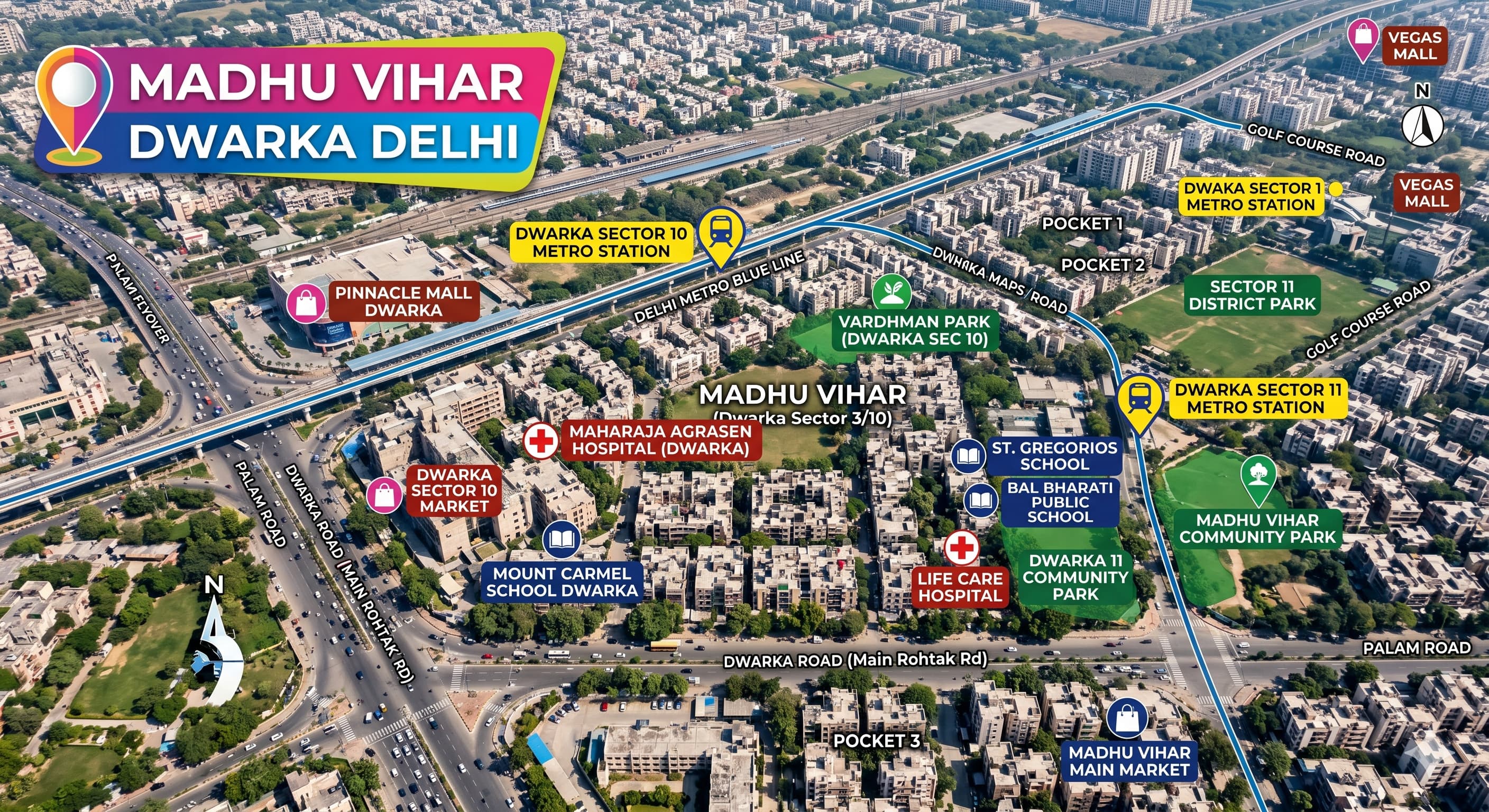 Madhu Vihar Dwarka Delhi Connectivity & Daily Ease