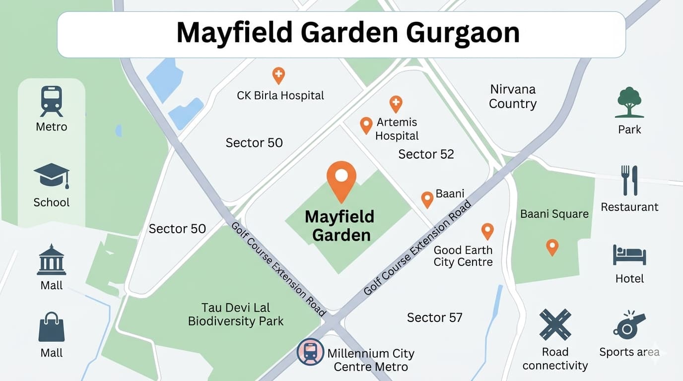 Mayfield Garden Gurgaon Local Guide