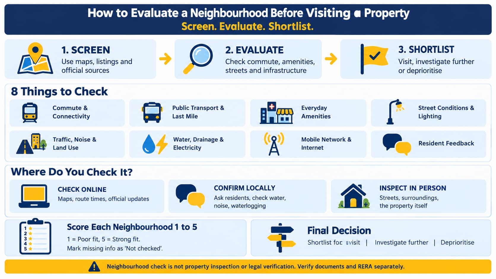 How to Evaluate a Neighbourhood Before a Property Visit
