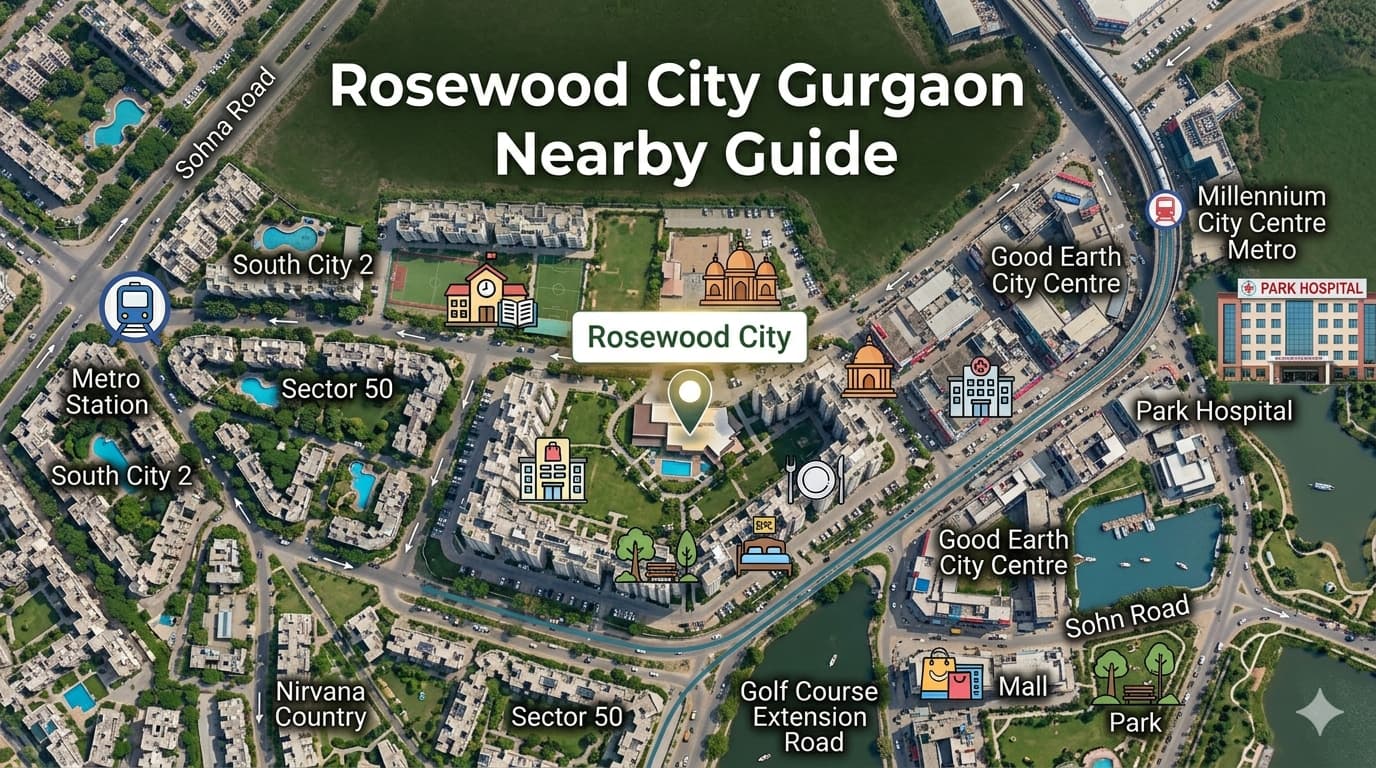 Rosewood City Gurgaon Local Access Guide