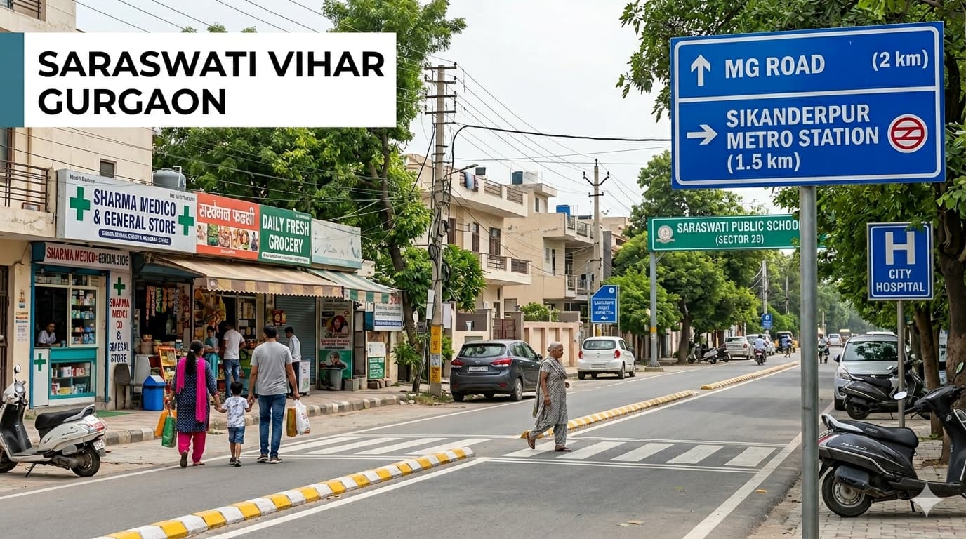 Saraswati Vihar Gurgaon Guide for Daily Area Details