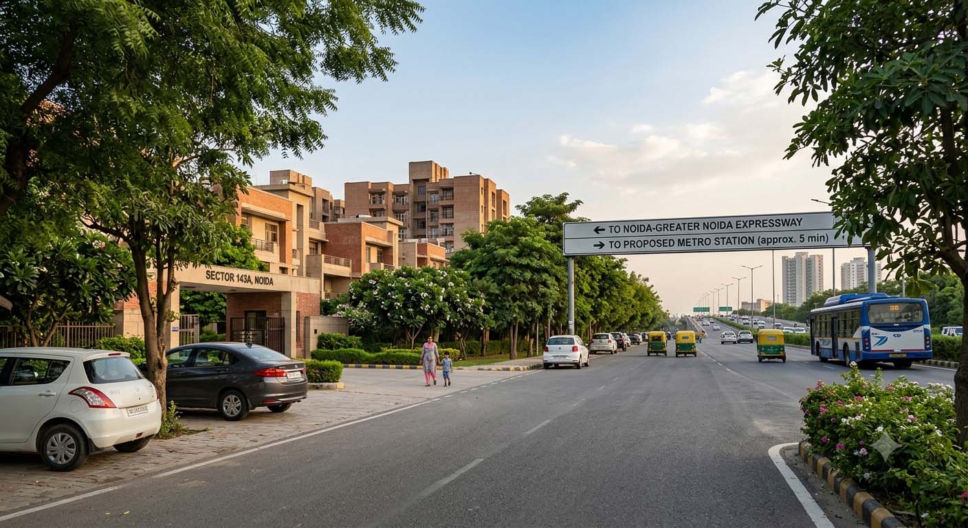 Sector 143A Noida: A Tucked-Away Corner with Easy Links