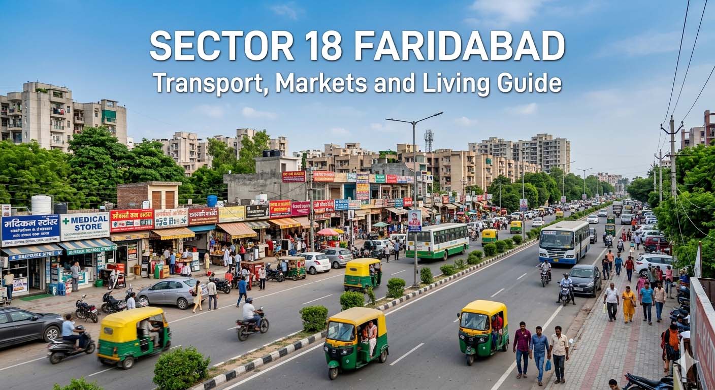 Sector 18 Faridabad: Transport, Markets and Living Guide