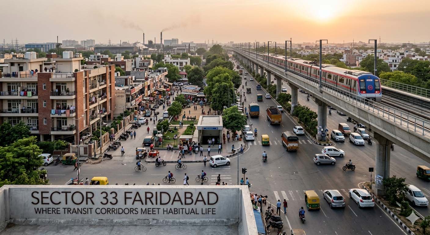 Sector 33 Faridabad: Where Transit Corridors Meet Habitual Life
