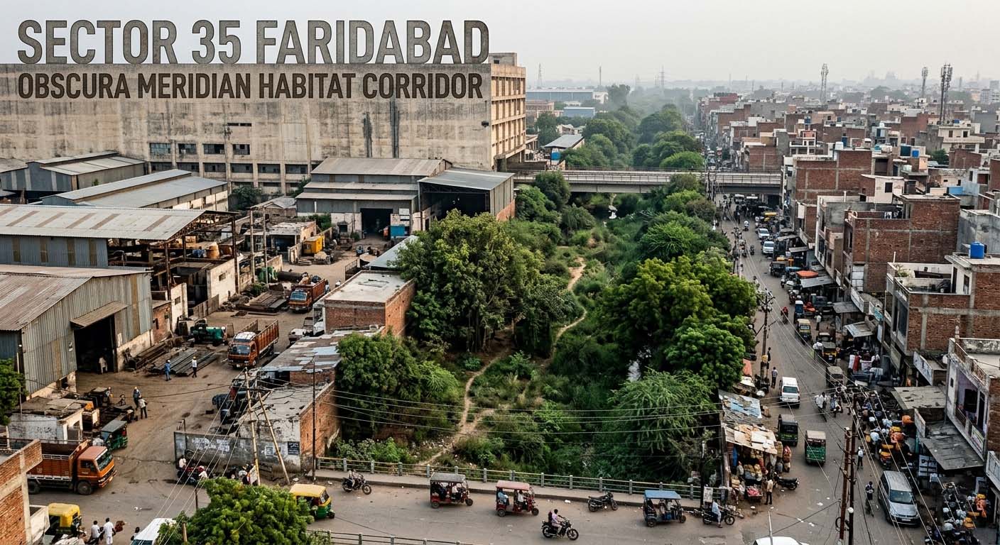 Sector 35 Faridabad: Obscura Meridian Habitat Corridor