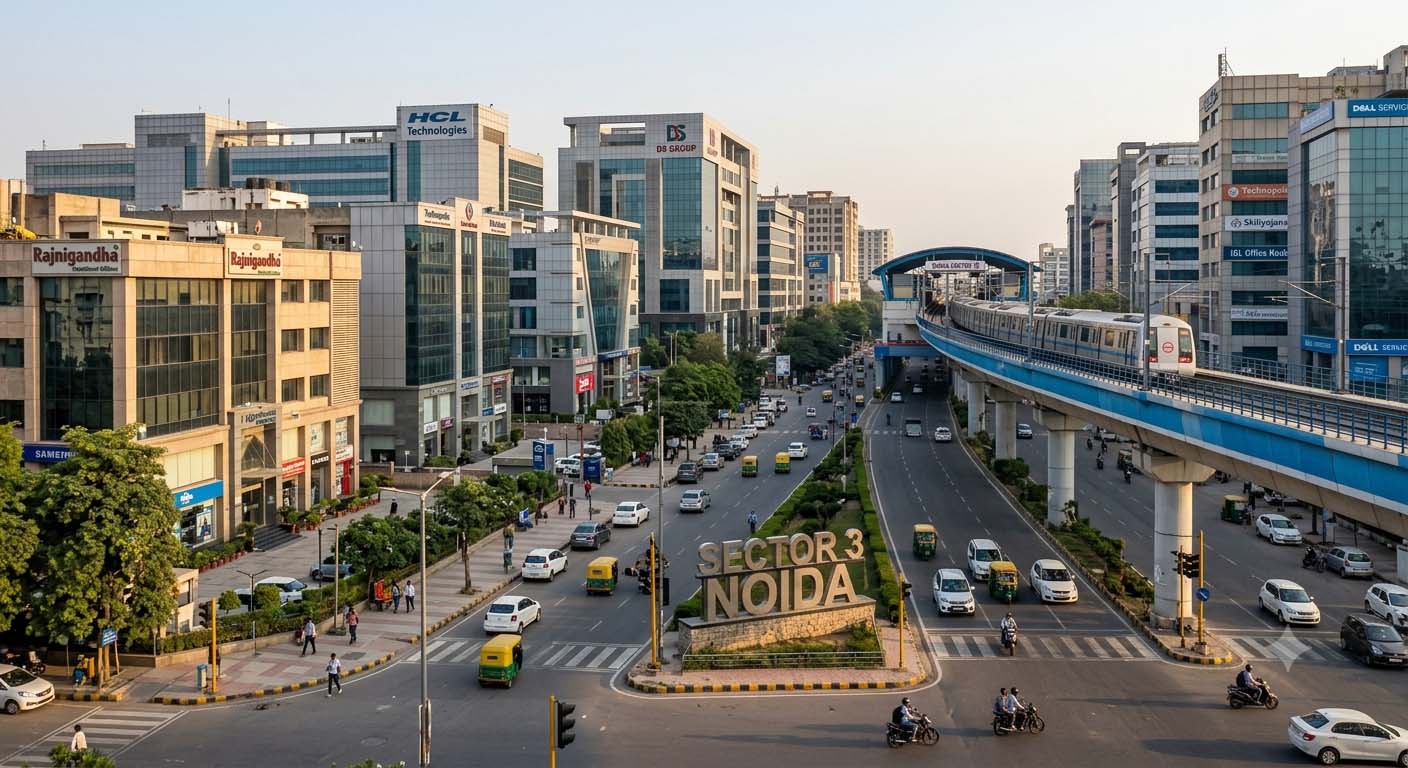 Sector 3 Noida: A Commercial Enclave with Urban Gravitas
