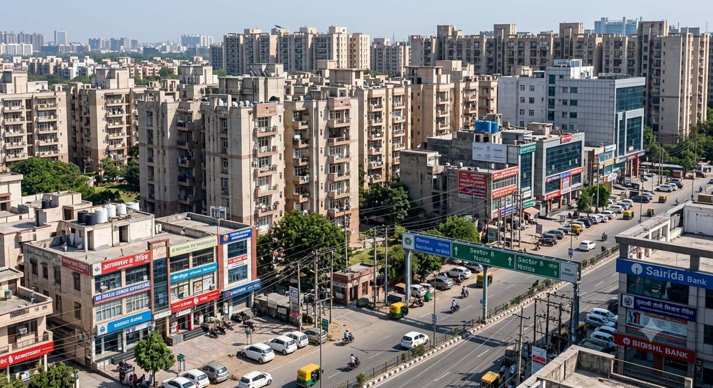 Sector 8 Noida: Urban Tapestry of Homes & Commerce