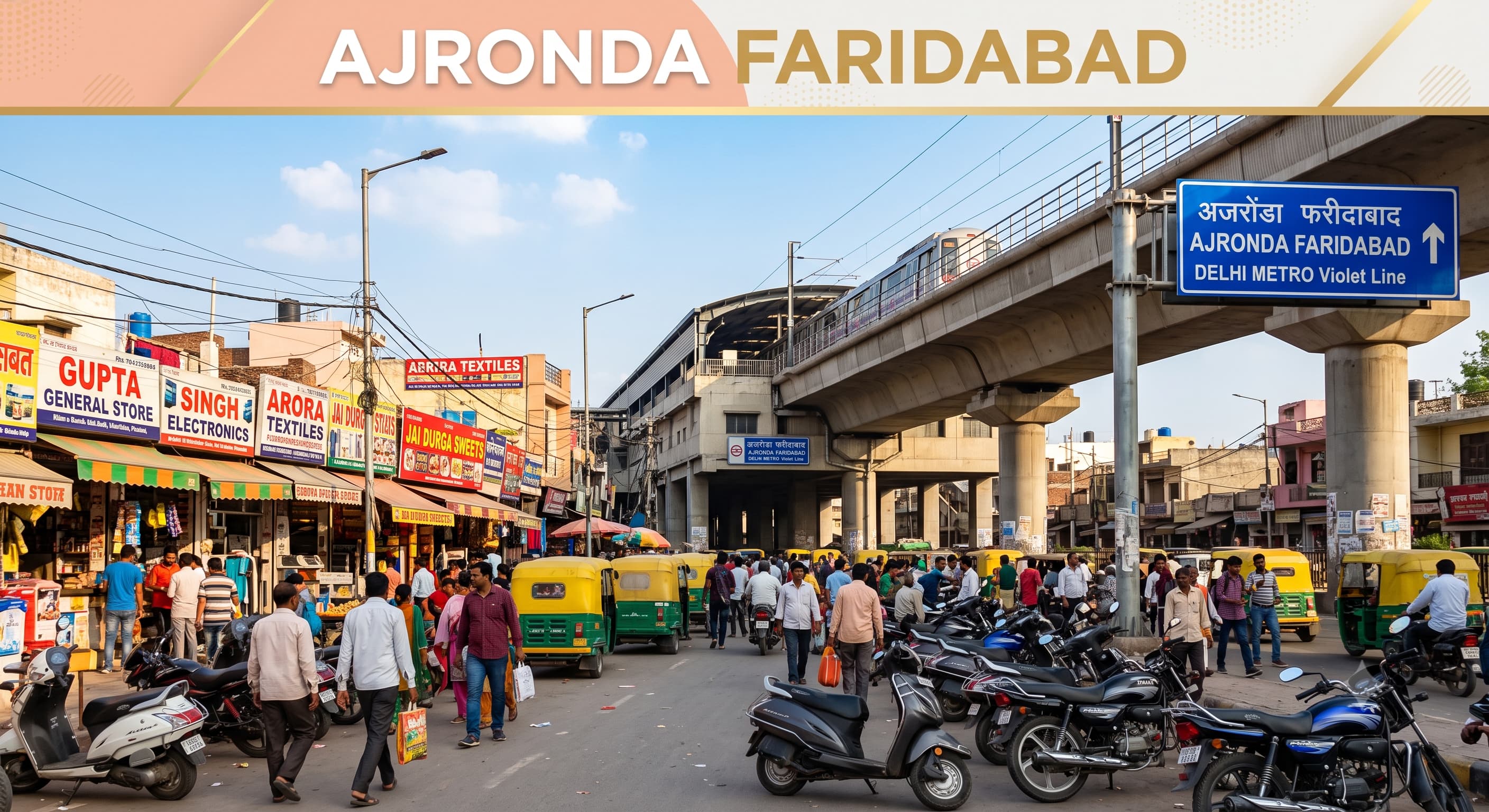 Ajronda Faridabad Mobility Framework, Commercial Precincts