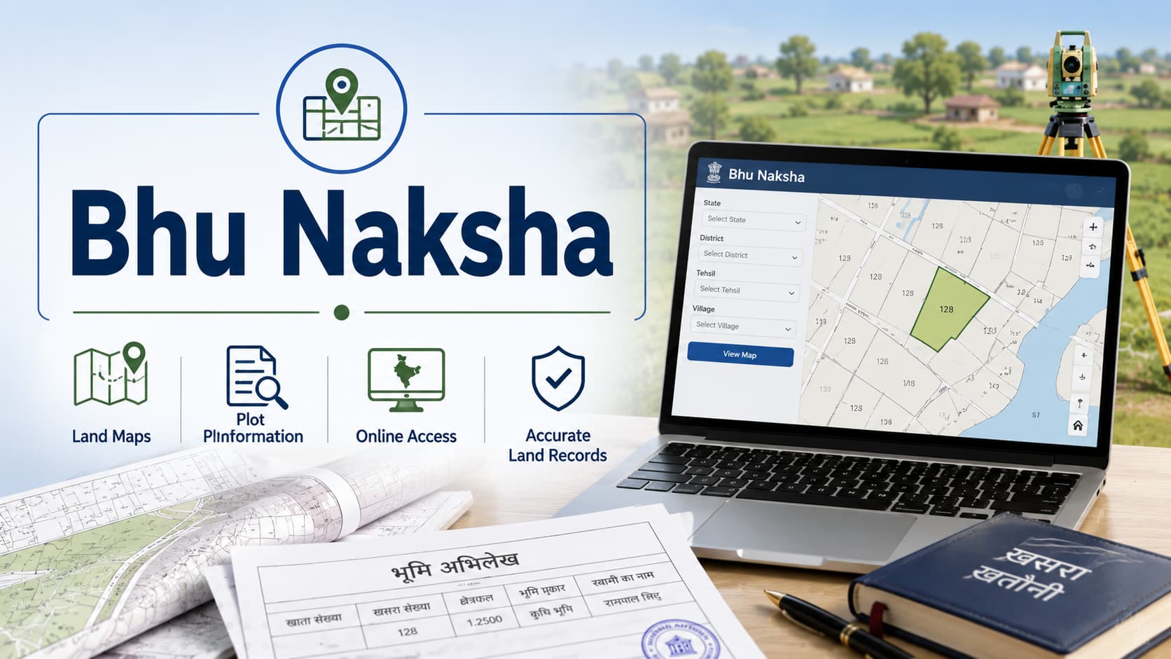 Bhu Naksha Guide: Online Land Map & Plot Records