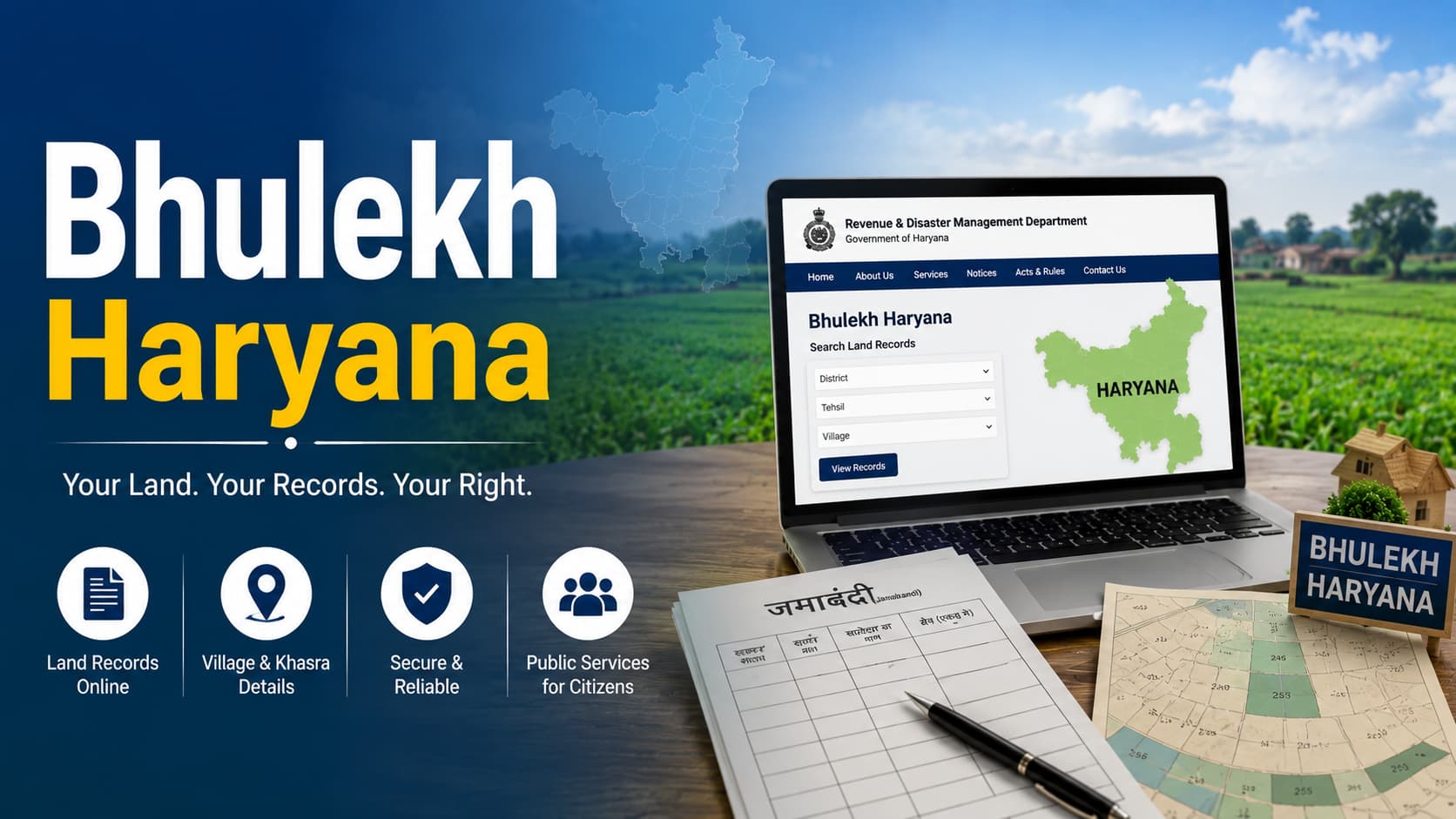 Bhulekh Haryana | Jamabandi & Land Records