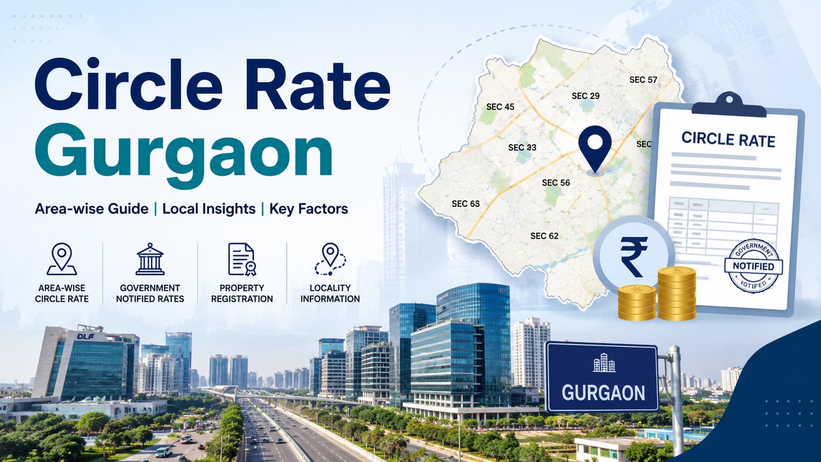 Circle Rate Gurgaon: Area-Wise Guide & Local Insights