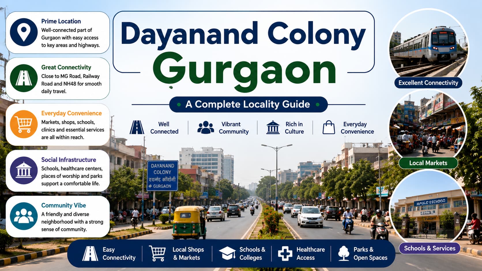 Dayanand Colony Gurgaon Locality and Area Guide