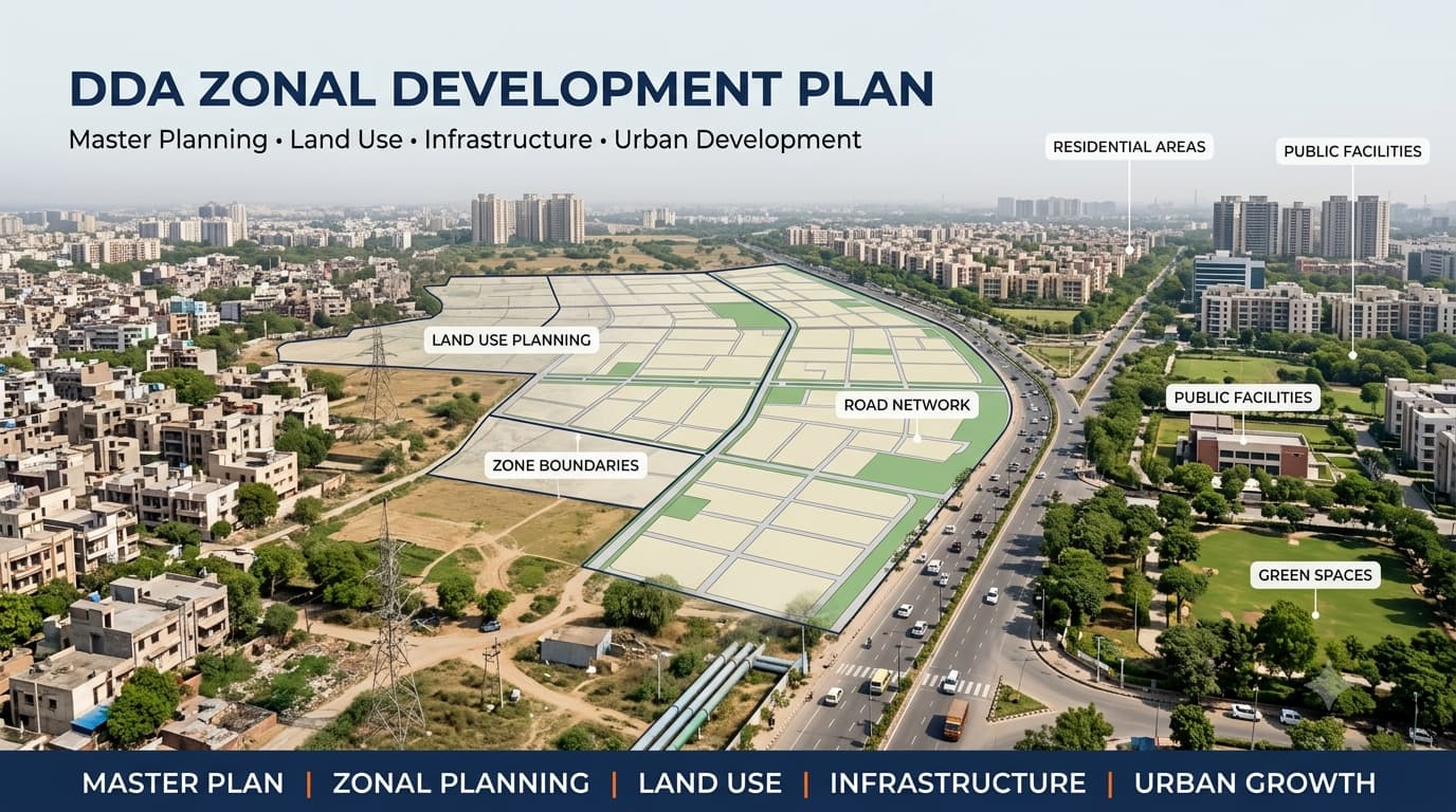 DDA Zonal Development Plan: Maps, Land Use & ZDP Zones