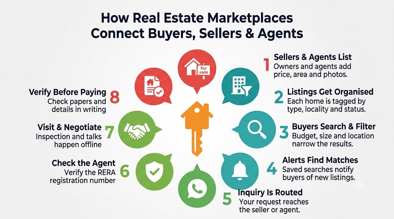 How Real Estate Marketplaces Connect Buyers, Sellers, Agents