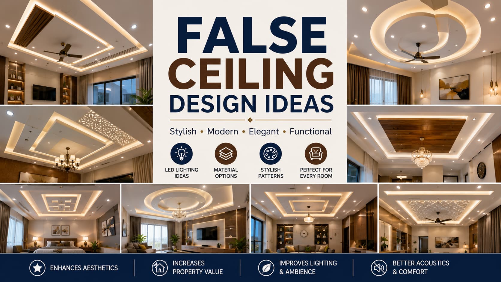 False Ceiling Design Ideas for Modern Home Interiors