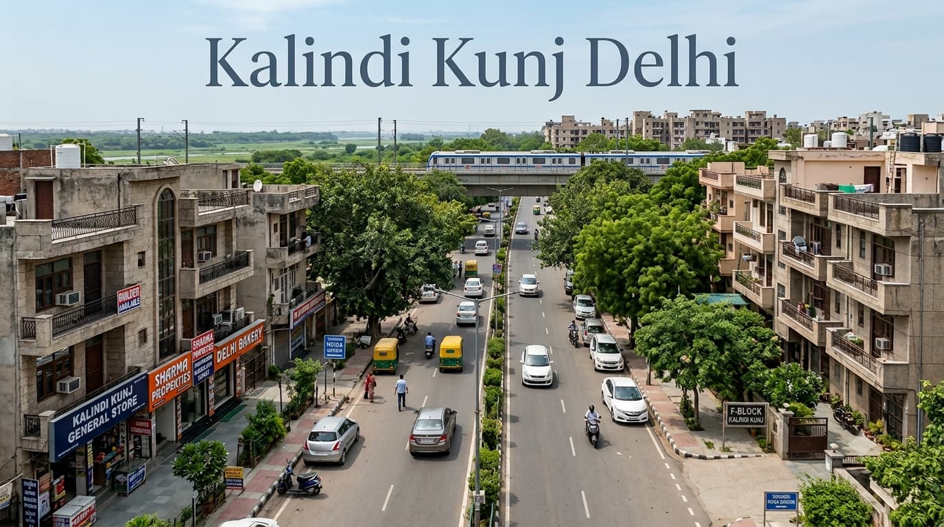 Kalindi Kunj Delhi Riverfront Junction For Local Orientation
