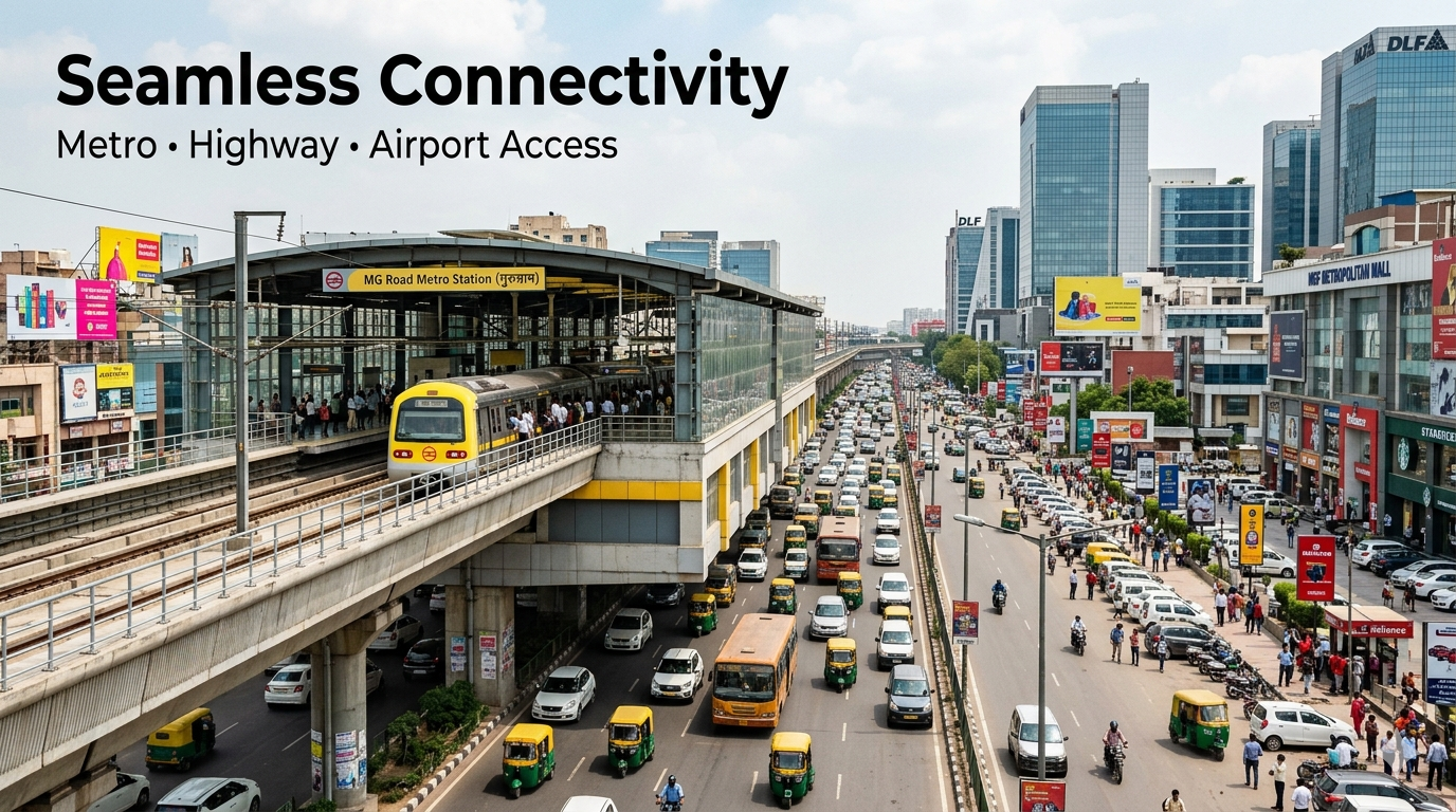 MG Road Gurgaon Guide | Location, Connectivity & Lifestyle