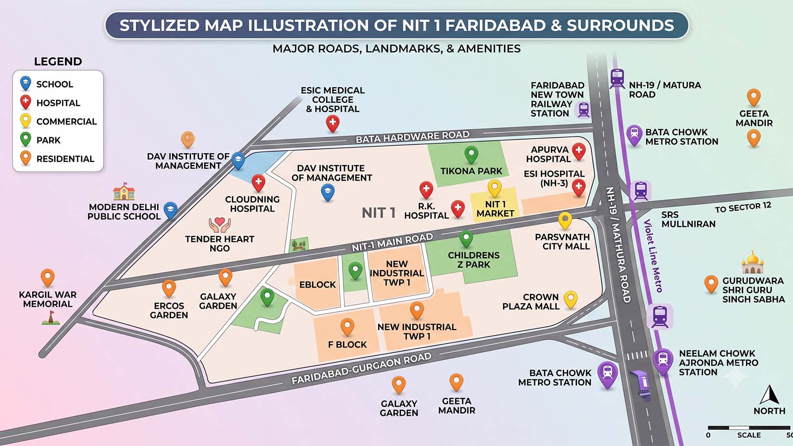 NIT 1 Faridabad: Urban Centrality, Market Depth & Connected Living