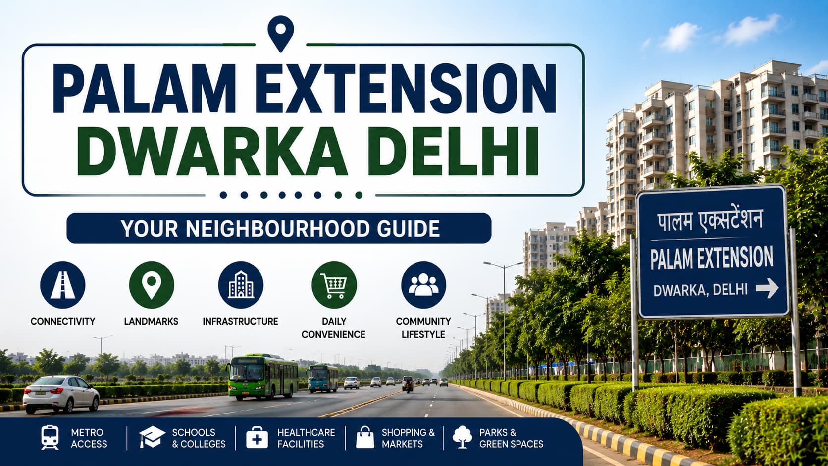 Palam Extension Dwarka Delhi | Roads, Services & Community