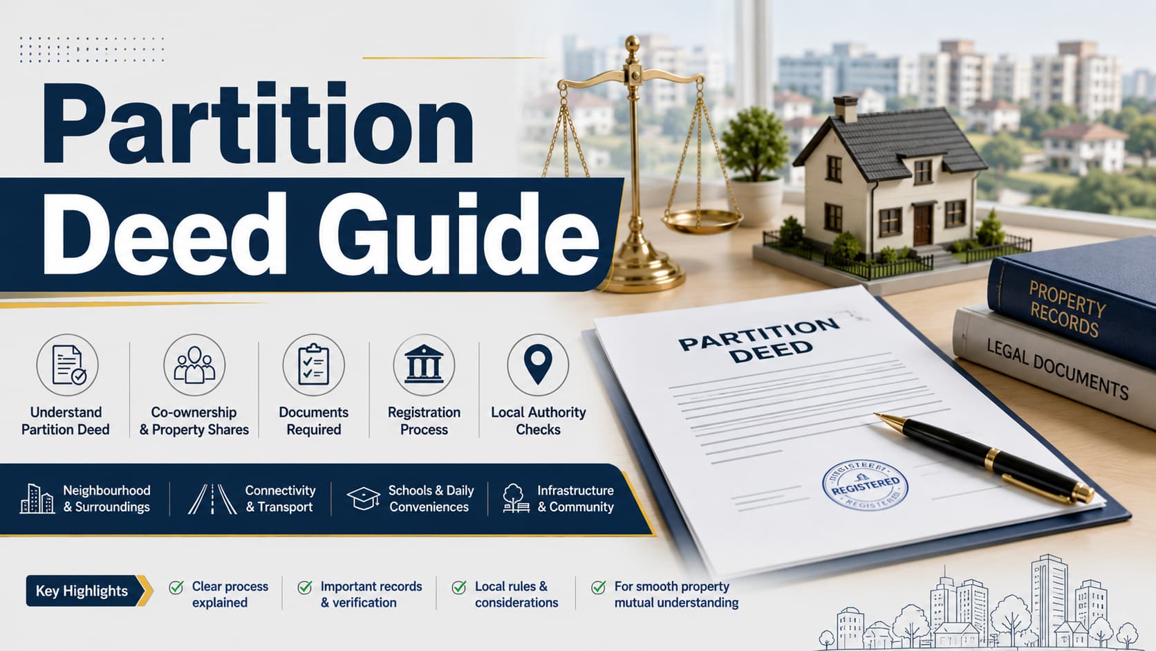 Partition Deed Guide: Property Shares, Records & Local Checks