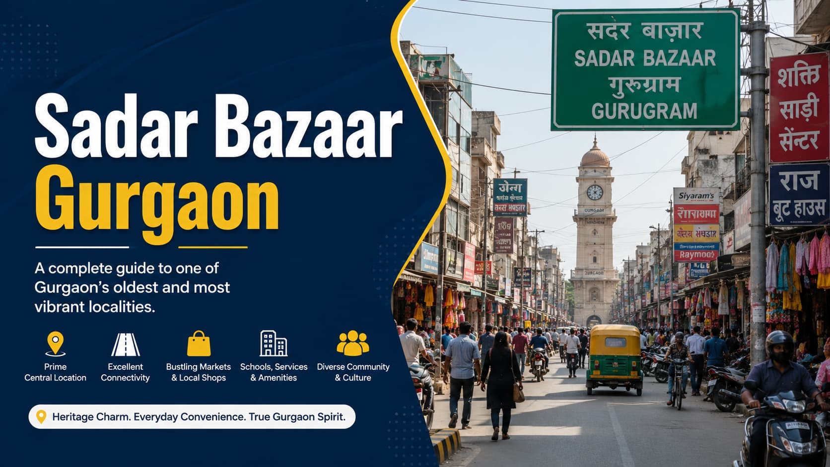 Sadar Bazaar Gurgaon | Streets, Landmarks & Daily Pulse