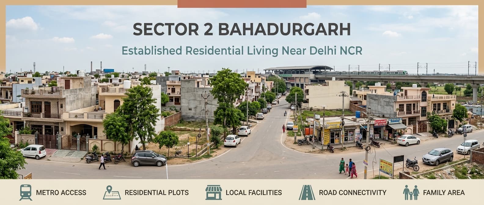 Sector 2 Bahadurgarh - Residential Fabric, Access & Growth