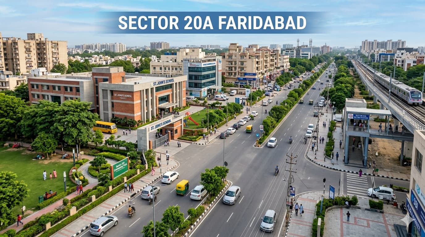 Sector 20A Faridabad Locality Insights, Map and Facilities