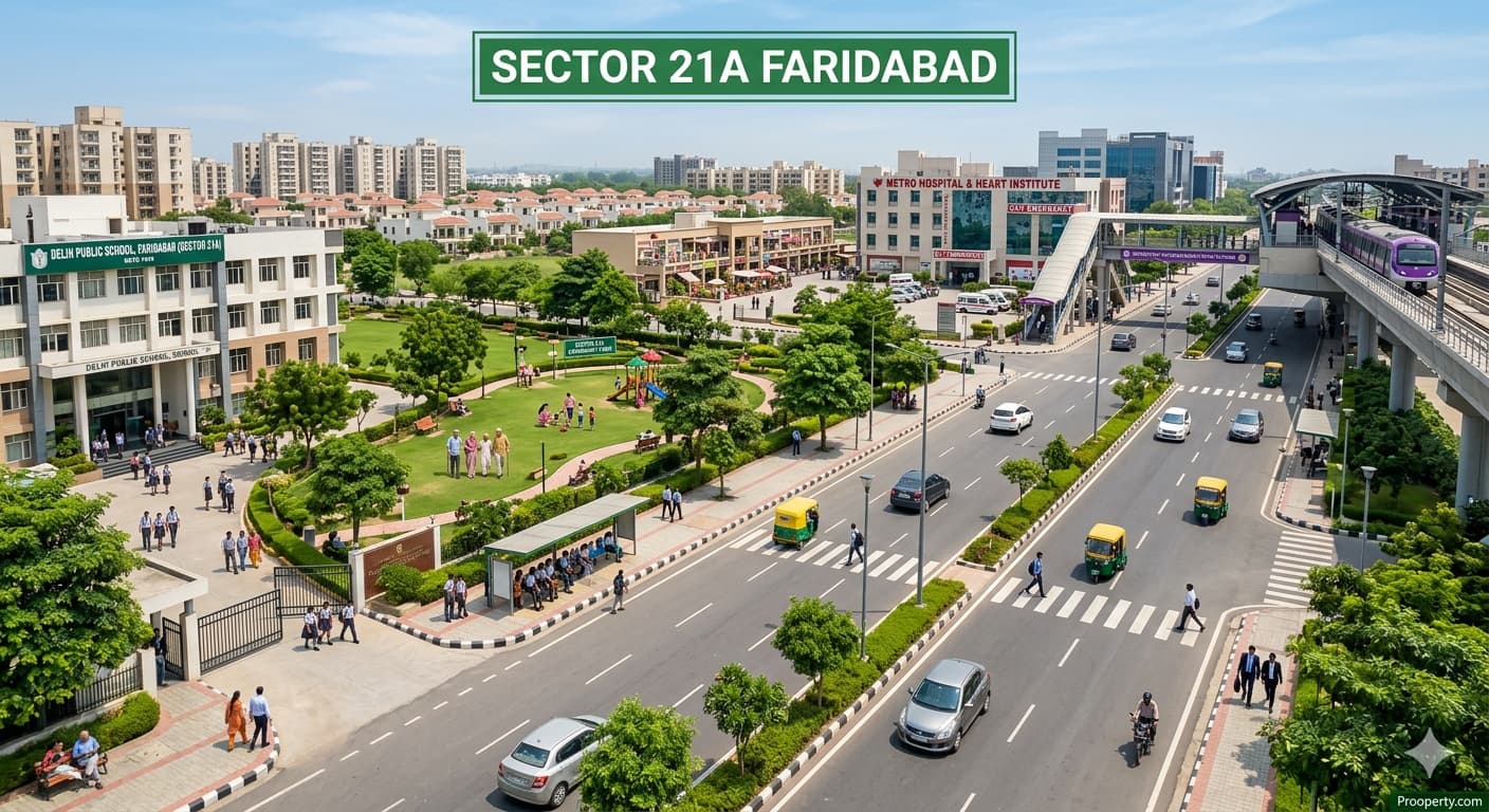 Sector 21A Faridabad: A Refined Habitat of Green Grandeur
