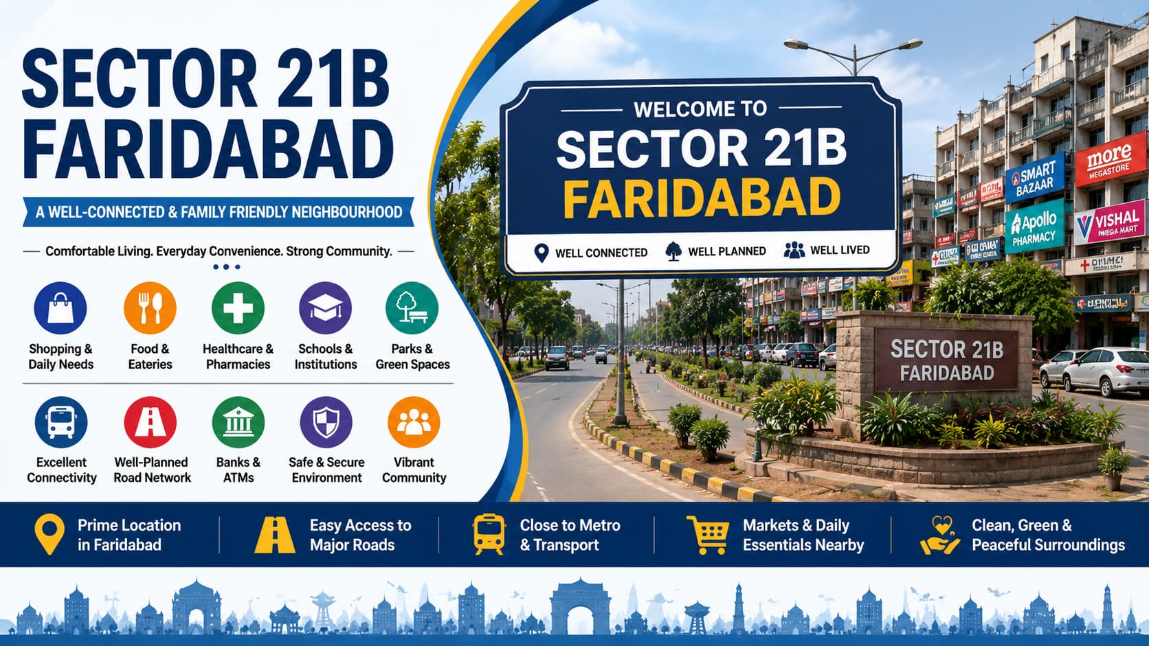 Sector 21B Faridabad: Connectivity, Facilities & Community Guide