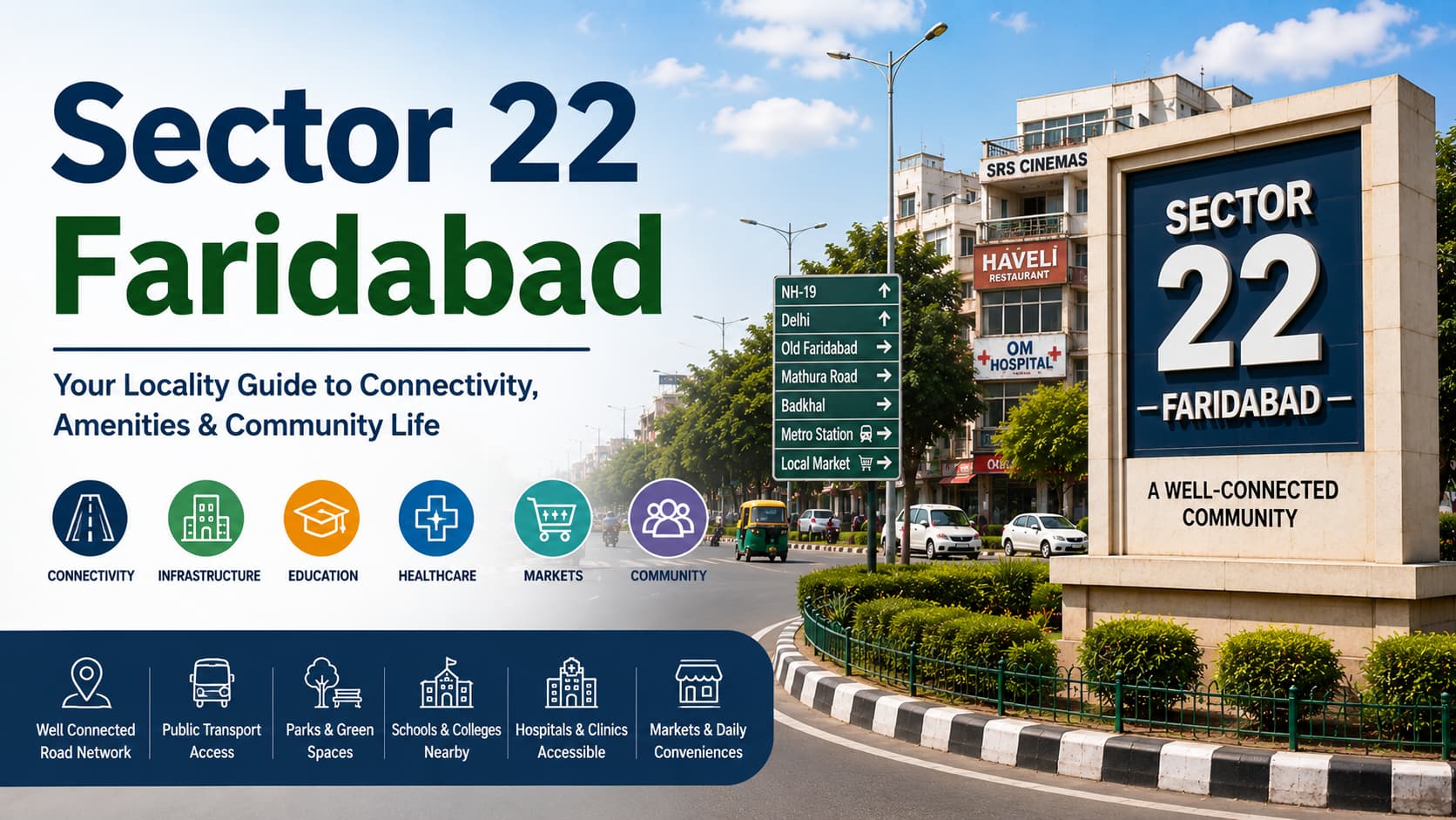 Sector 22 Faridabad: Locality Guide, Connectivity & Community Overview