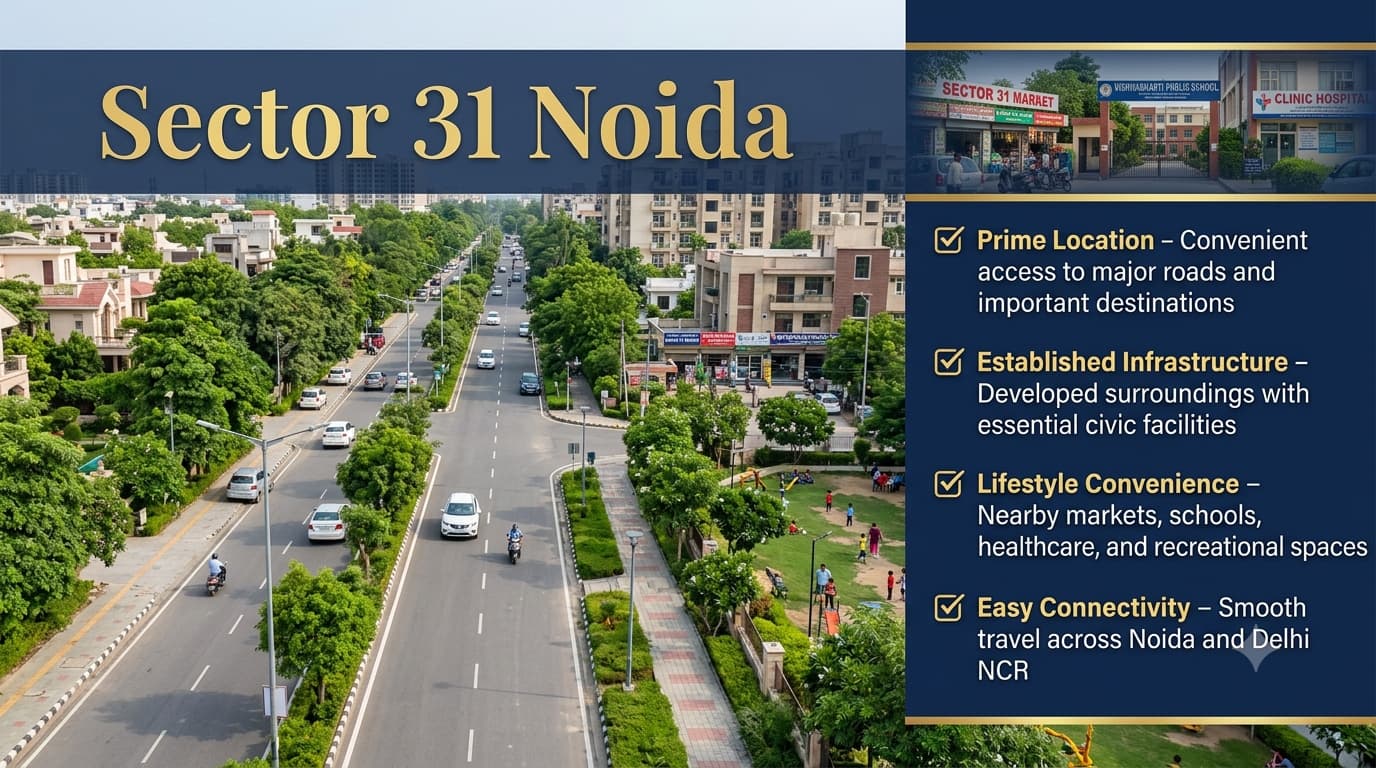Sector 31 Noida Urban Matrix For Daily Connectivity