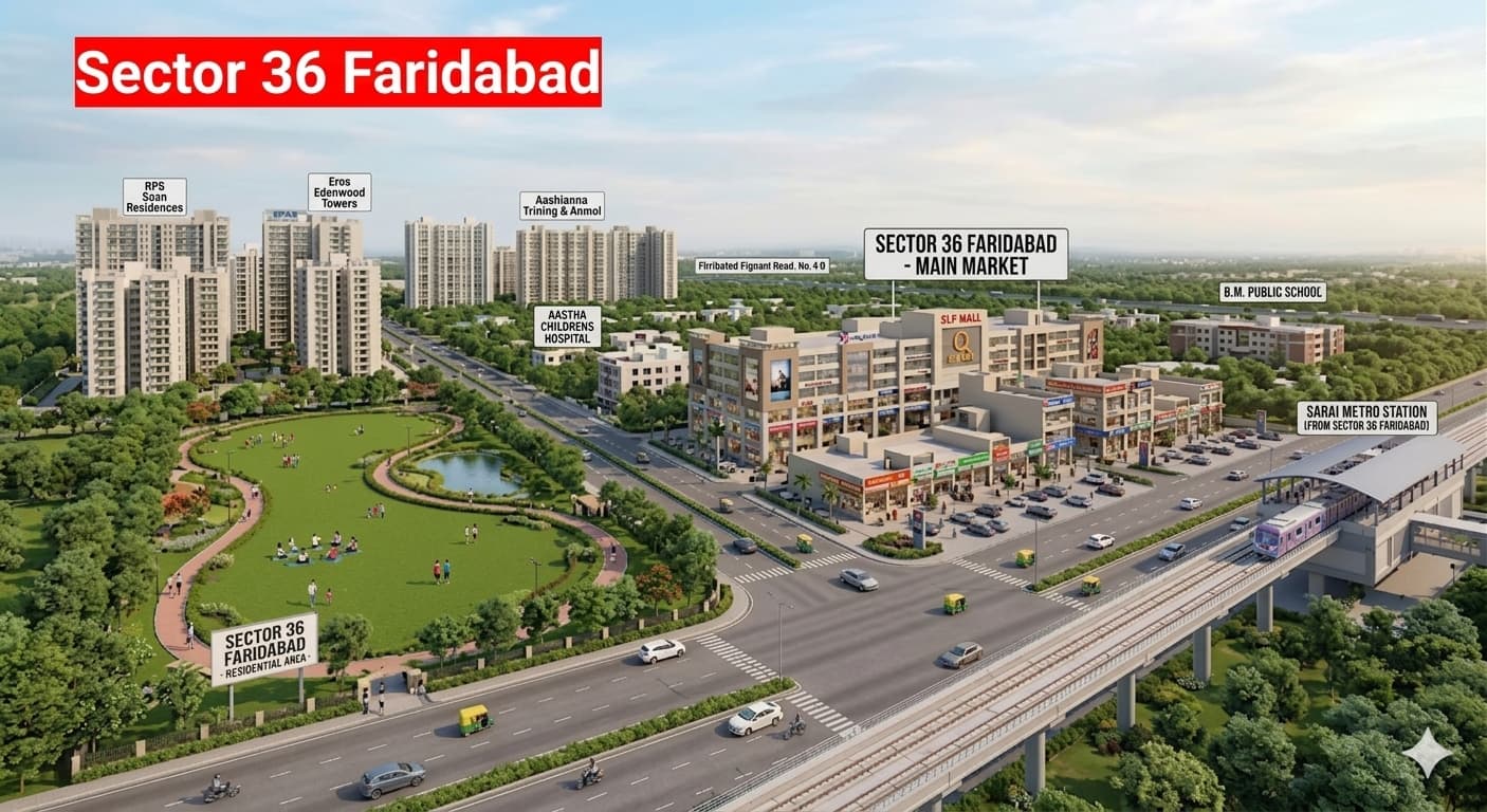 Sector 36 Faridabad: A Well-Woven Residential Pocket