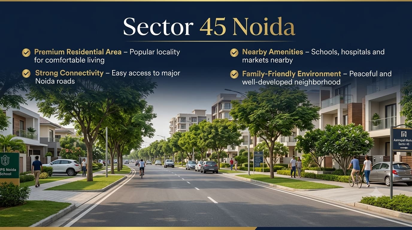 Sector 45 Noida Guide with Lifestyle, Facilities & Connectivity