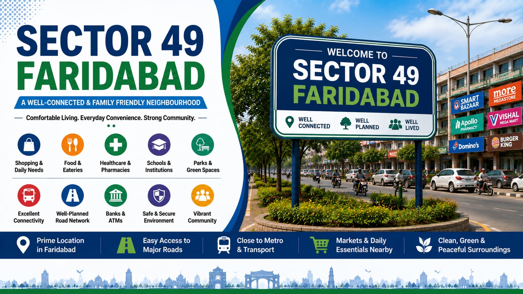 Sector 49 Faridabad: Connectivity, Facilities & Community Guide