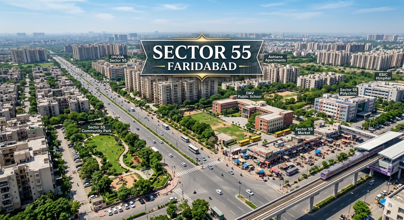 Sector 55 Faridabad: A Socially Rooted Urban Enclave