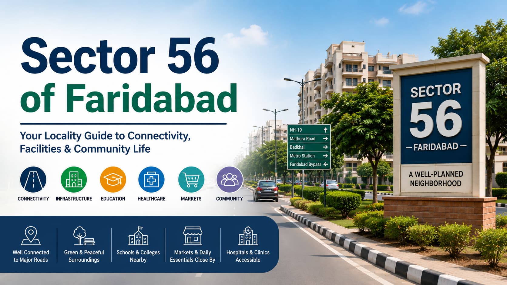 Sector 56 Faridabad: Locality Guide, Connectivity & Daily Life