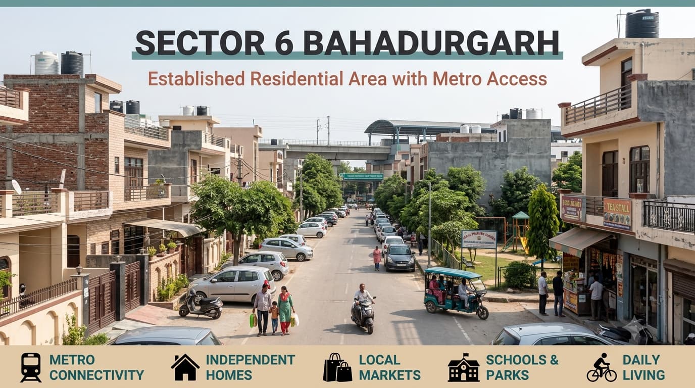 Sector 6 Bahadurgarh - Housing Pockets, Access & Local Setting