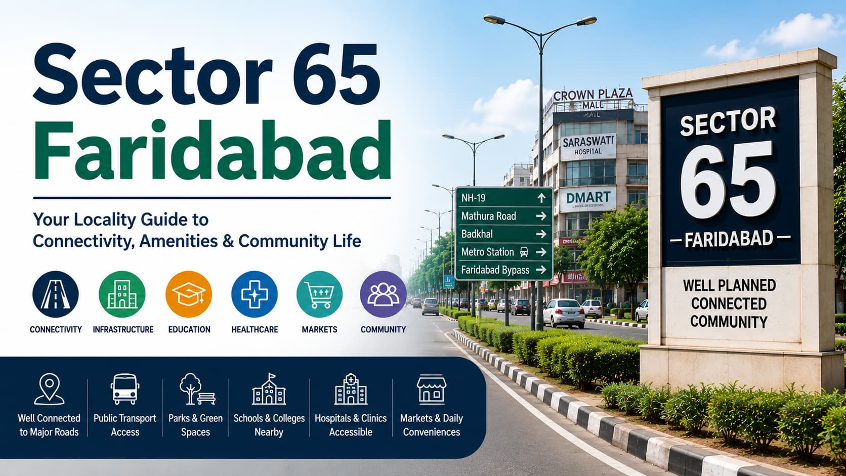 Sector 65 Faridabad: Locality Guide, Connectivity & Daily Life