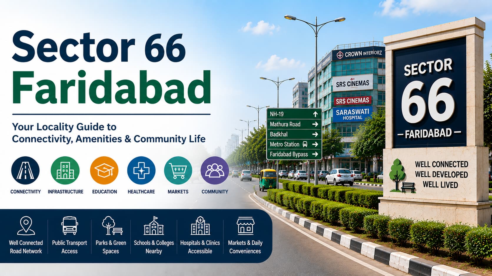 Sector 66 Faridabad: Locality Guide, Connectivity & Community Insights