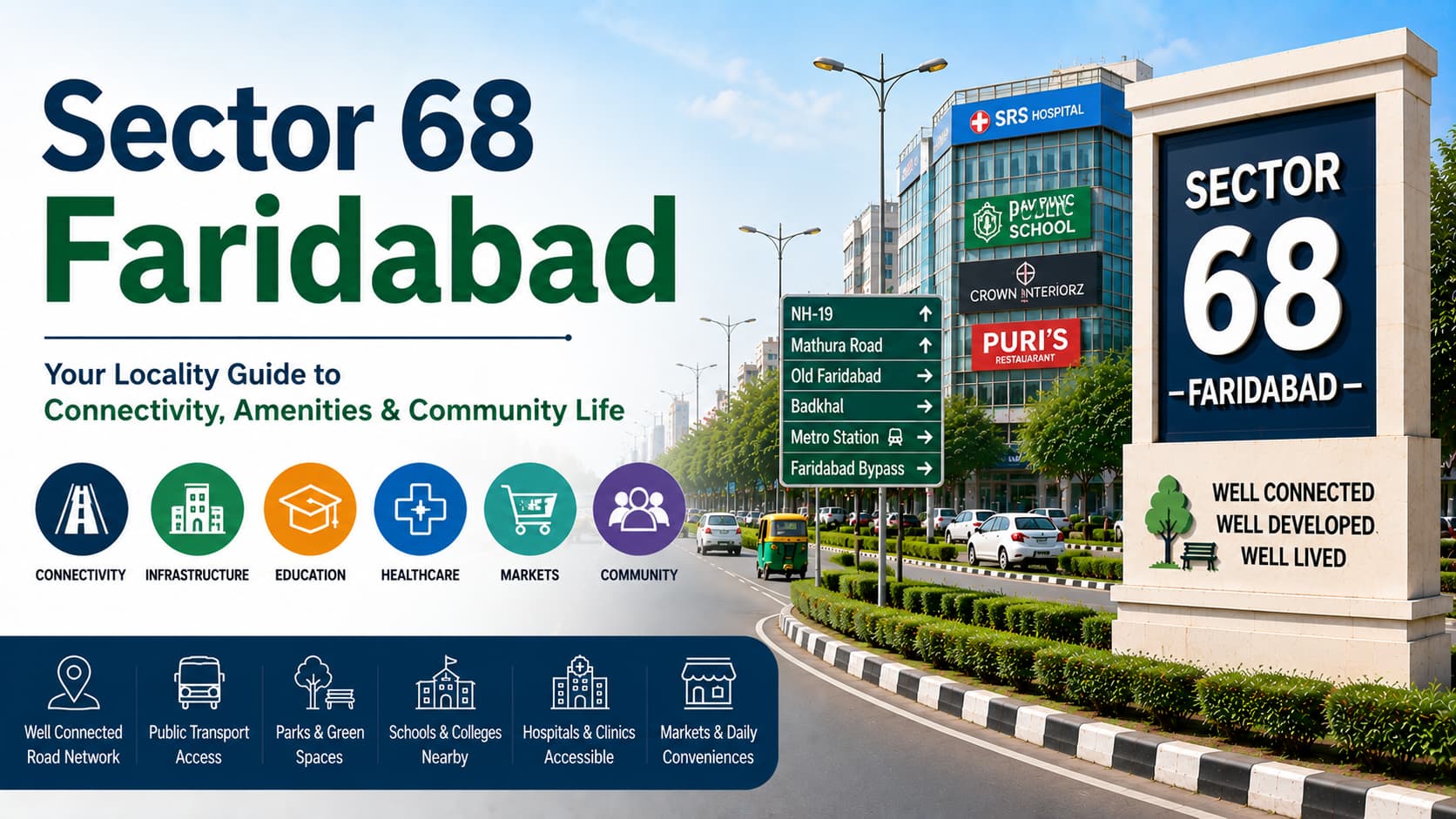 Sector 68 Faridabad: A Dynamic Nexus of Work & Living