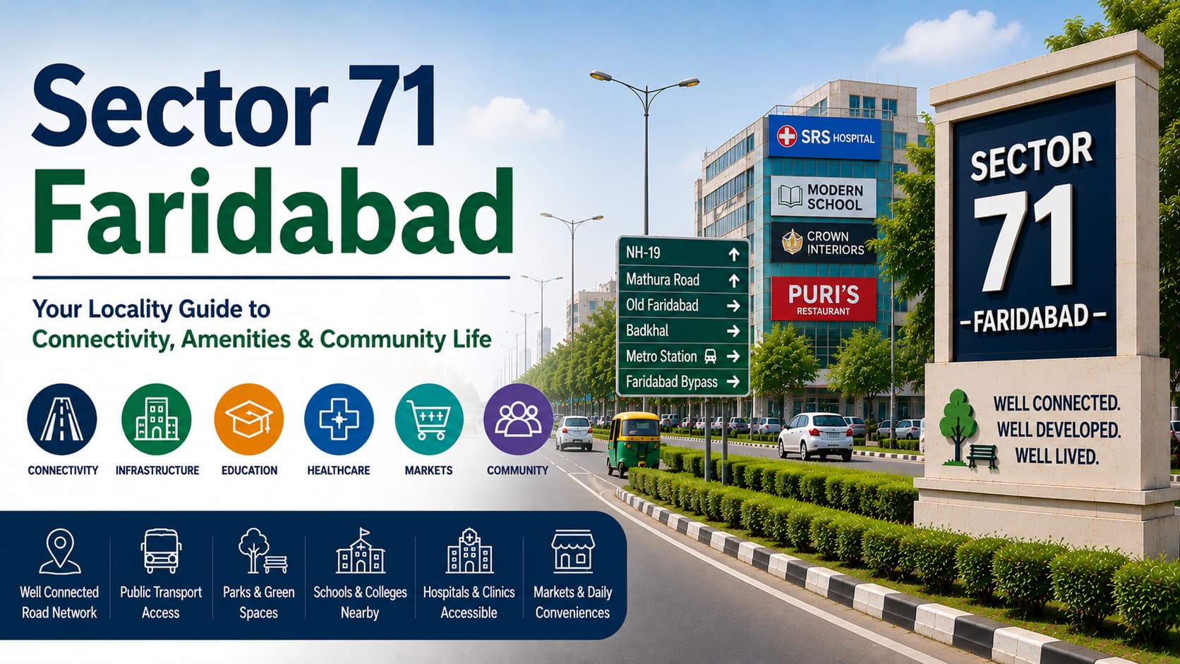 Sector 71 Faridabad: Locality Guide, Connectivity & Community Insights