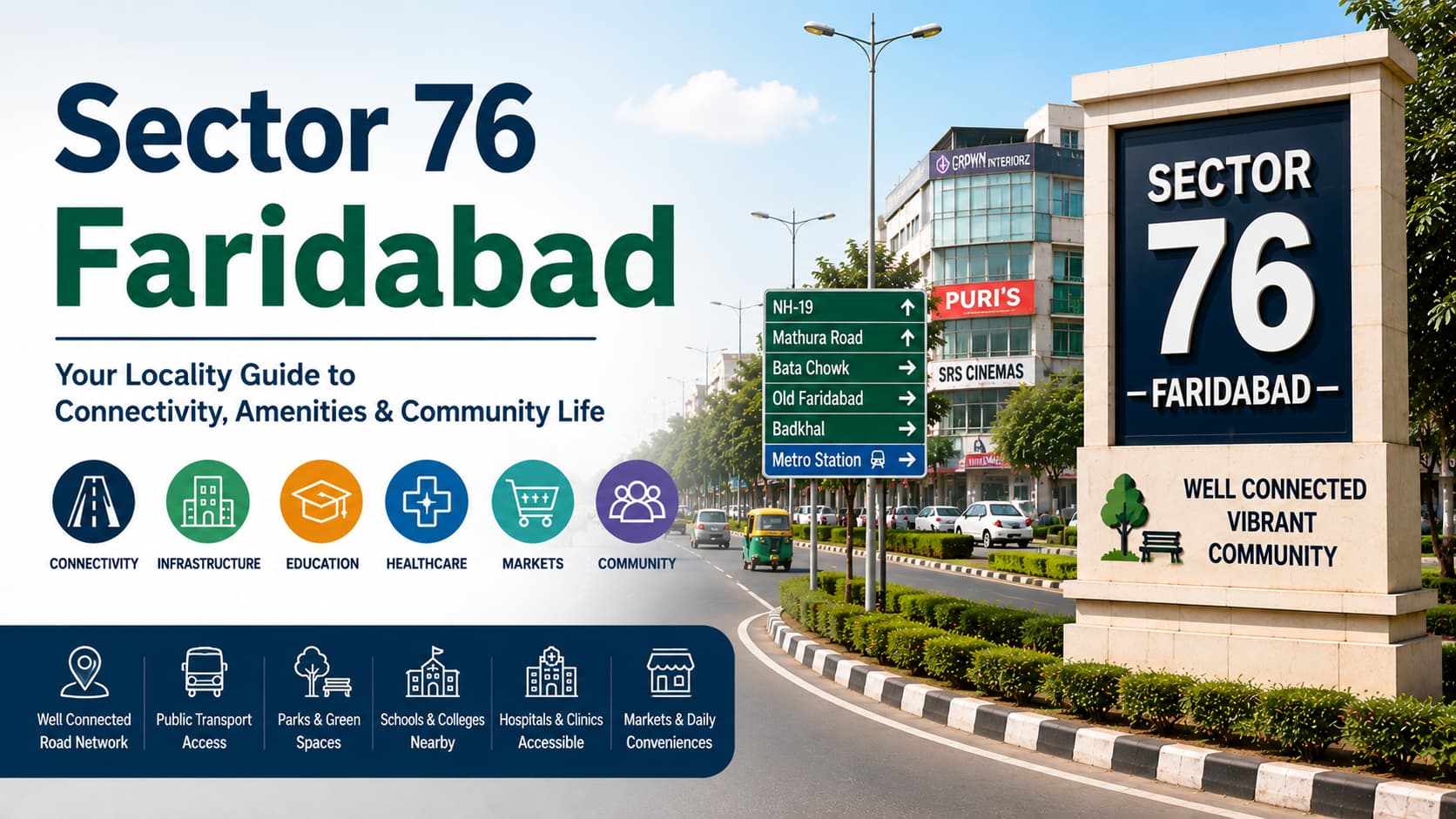 Sector 76 Faridabad: Locality Guide, Connectivity & Community Insights