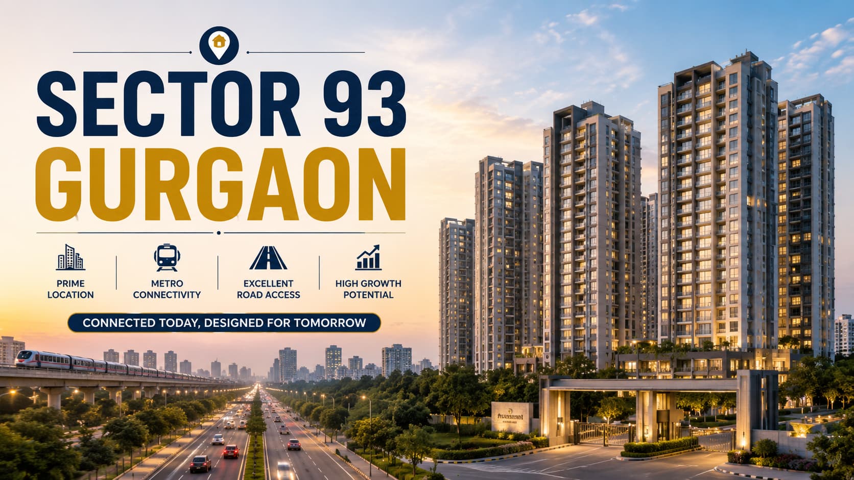 Sector 93 Gurgaon | Road-Node Urban Evolution Zone of Gurgaon