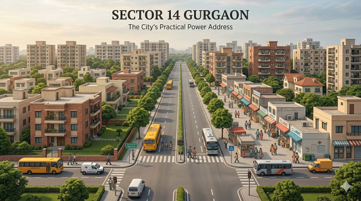 Sector 14 Gurgaon: The City’s Practical Power Address